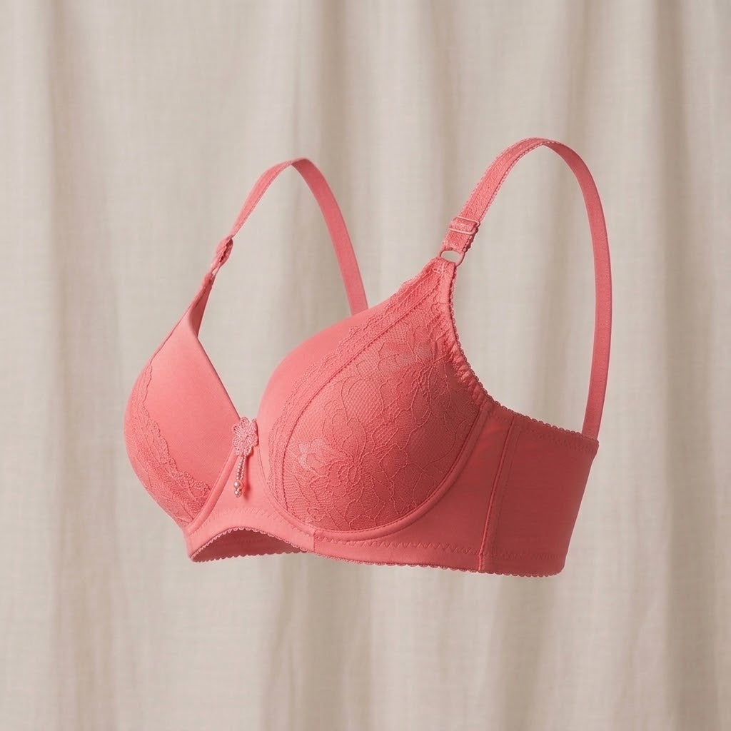 SilkeSoft Coral Bloom Padded Lace Bra