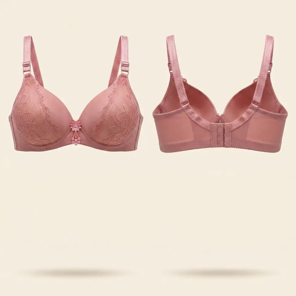 Rose Bloom Lace Padded Bra for Women – SilkeSoft