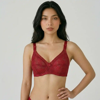 Floral Mesh Full Coverage Bra | SilkeSoft