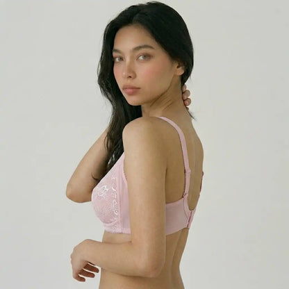 Floral Mesh Full Coverage Bra | SilkeSoft
