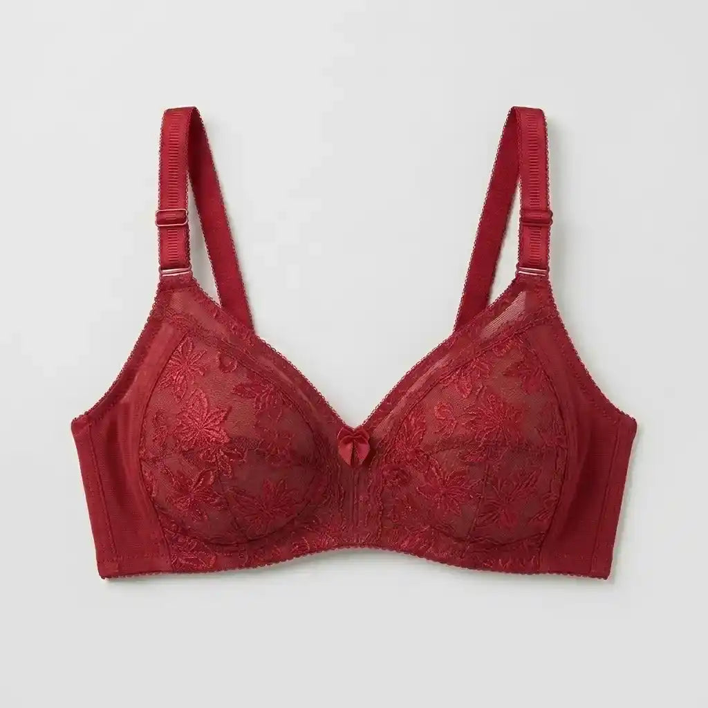 Floral Mesh Full Coverage Bra | SilkeSoft