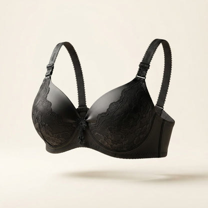 Black Lace Padded Bra for Women | Soft Comfortable Everyday Bra | SilkeSoft