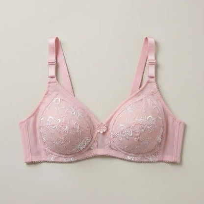 Floral Mesh Full Coverage Bra | SilkeSoft
