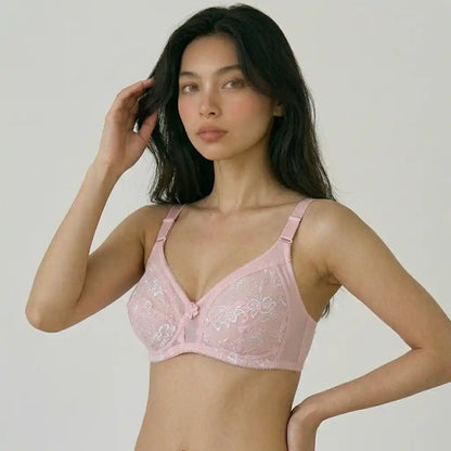 Floral Mesh Full Coverage Bra | SilkeSoft