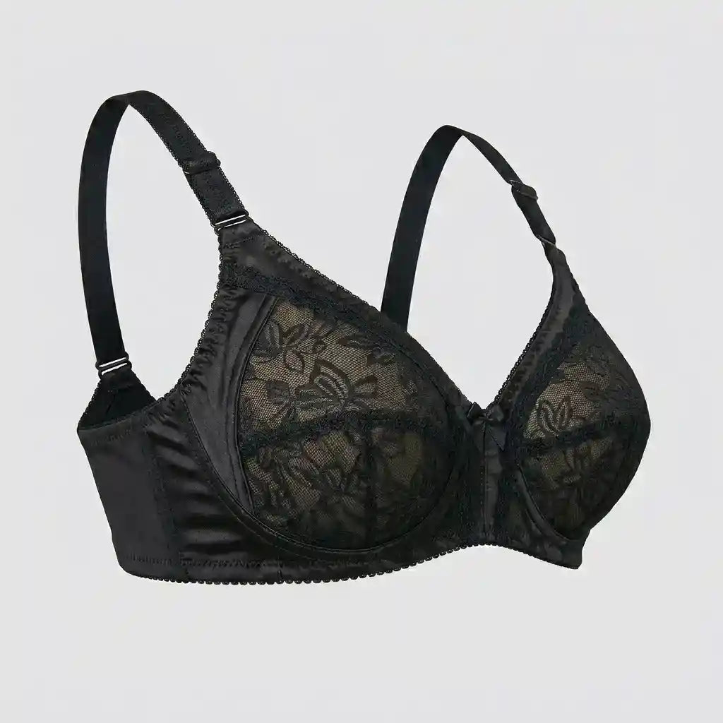 Floral Mesh Full Coverage Bra | SilkeSoft