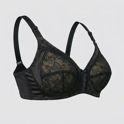 Floral Mesh Full Coverage Bra | SilkeSoft