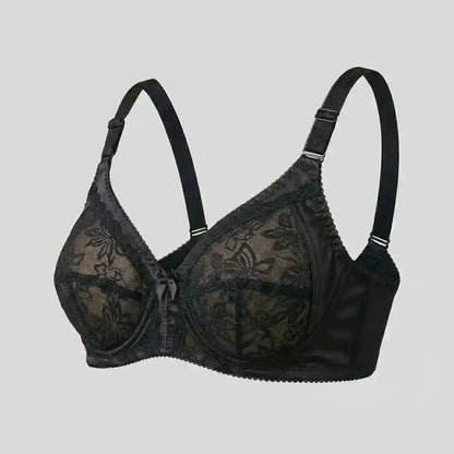 Floral Mesh Full Coverage Bra | SilkeSoft