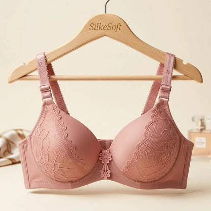 Rose Bloom Lace Padded Bra for Women – SilkeSoft