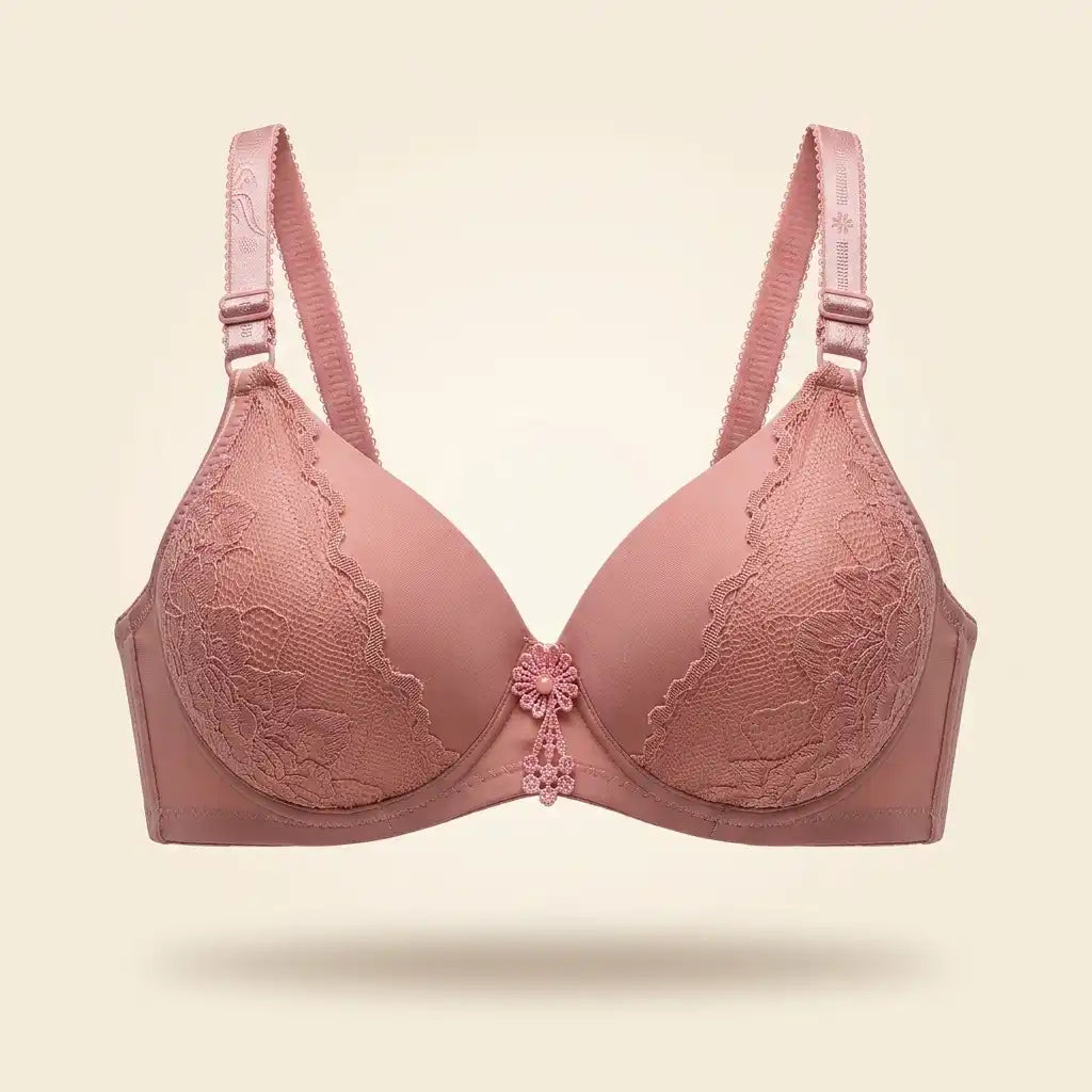 Rose Bloom Lace Padded Bra for Women – SilkeSoft