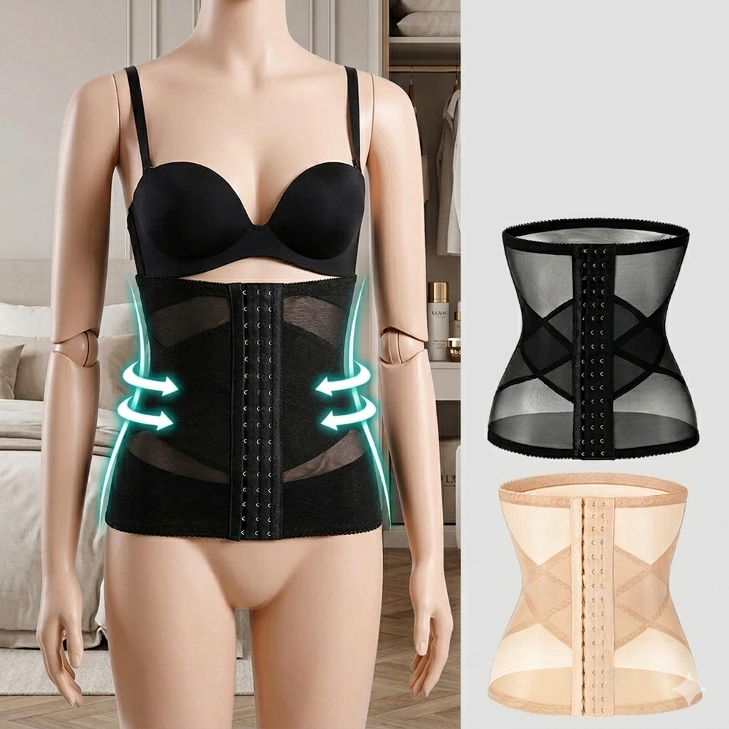 SilkeSoft  Women Postpartum Recovery Waist Trainer Belly Tummy Control Belt Corset Shaper