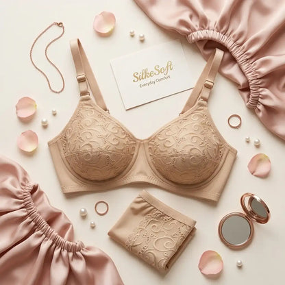 Embroidery Cotton Bra