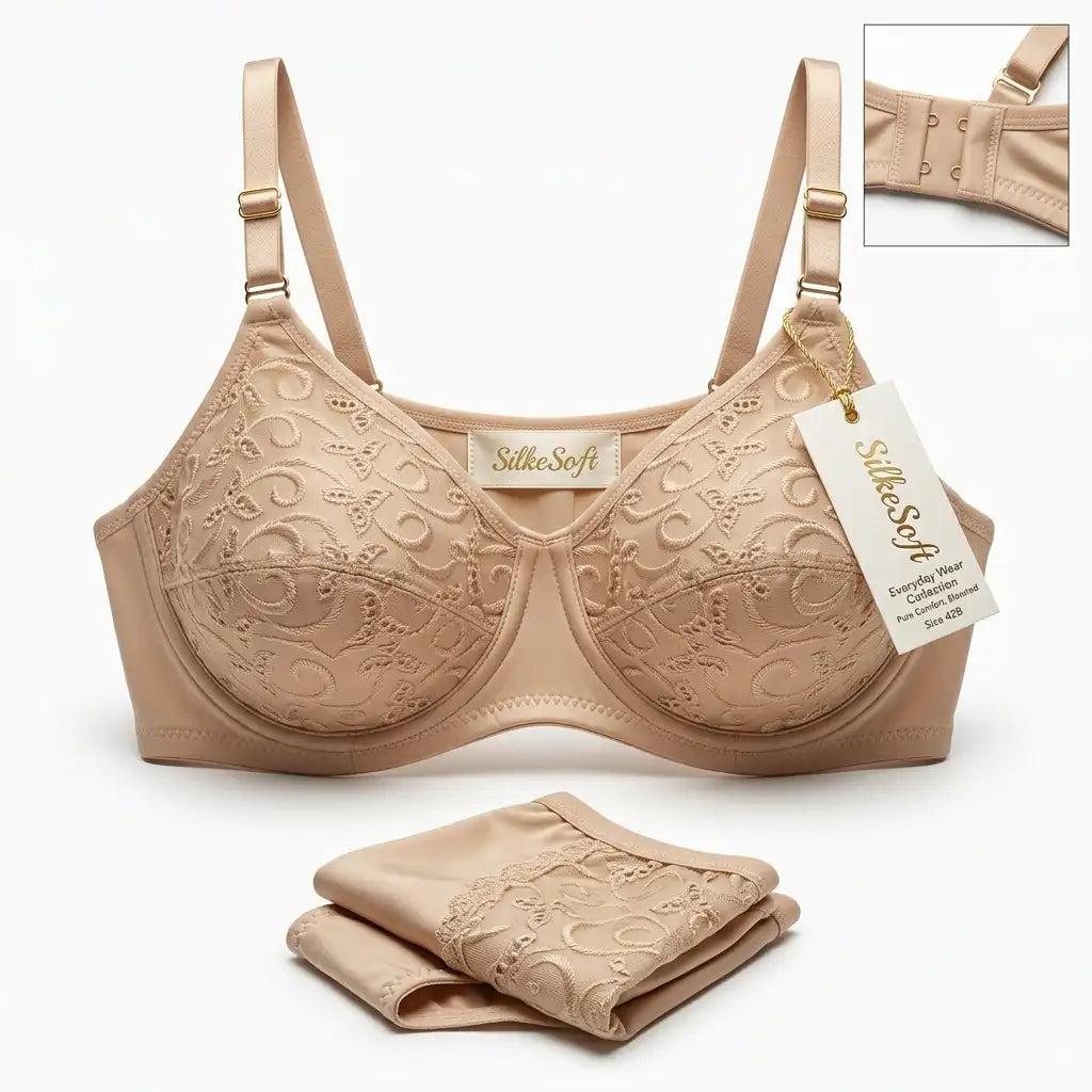 Embroidery Cotton Bra
