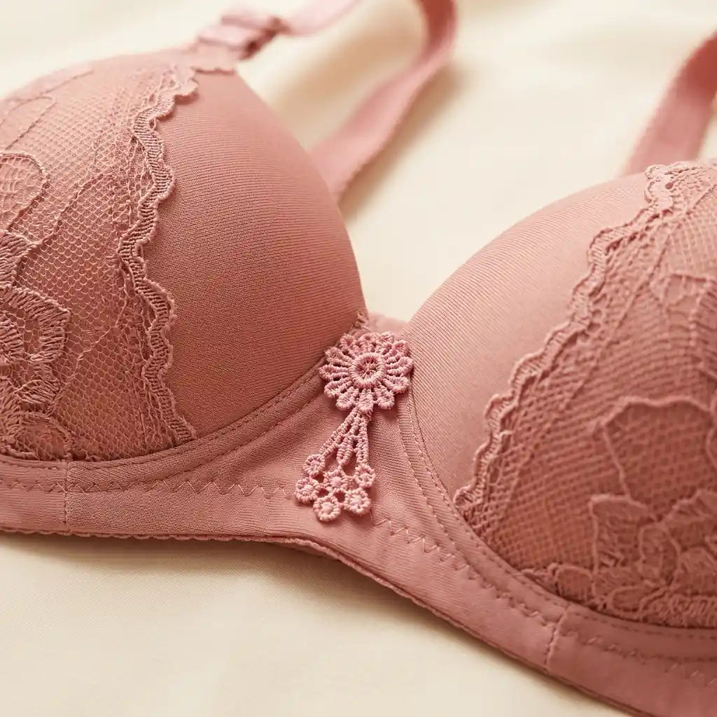 Rose Bloom Lace Padded Bra for Women – SilkeSoft