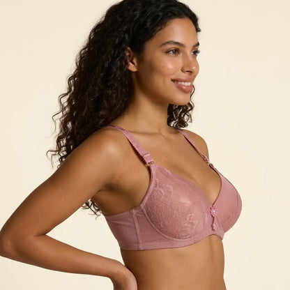 Rose Bloom Lace Padded Bra for Women – SilkeSoft