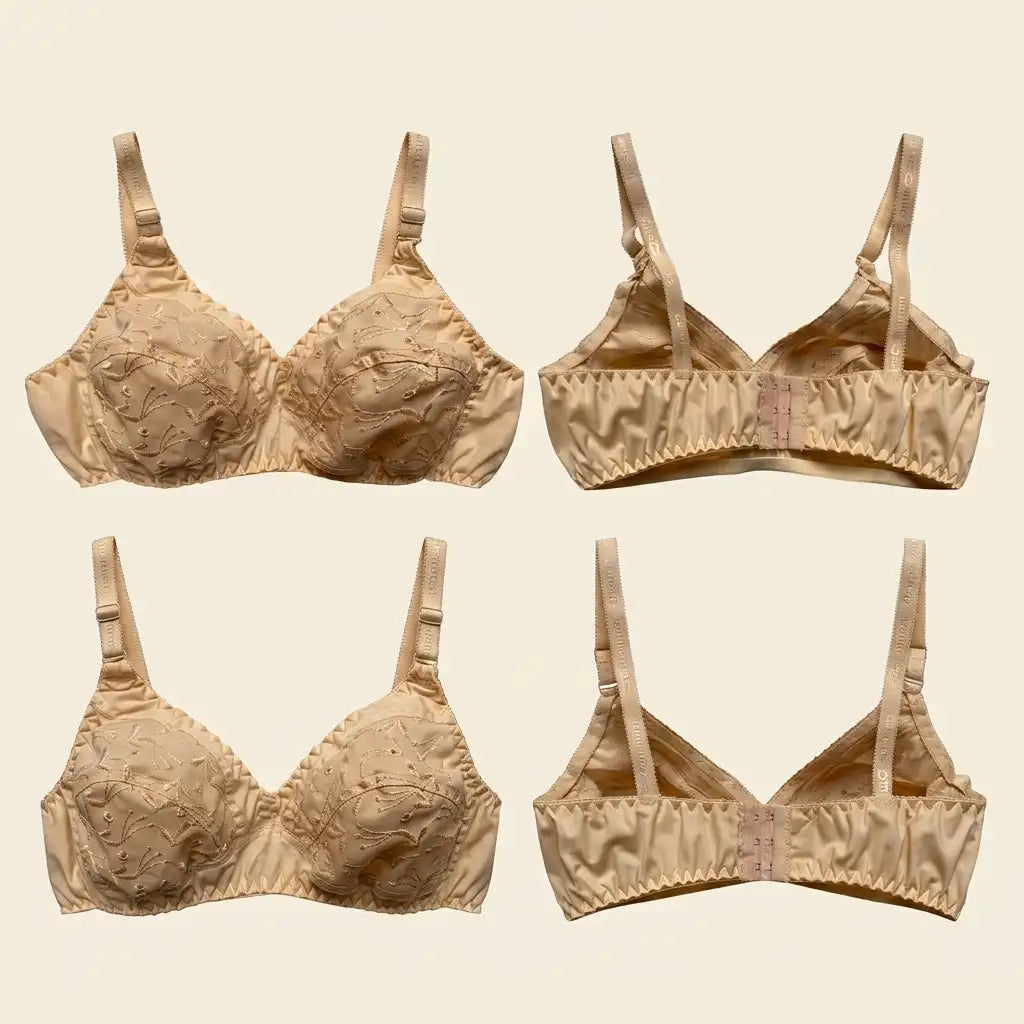 SilkeSoft Cotton Blossom Embroidered Bra
