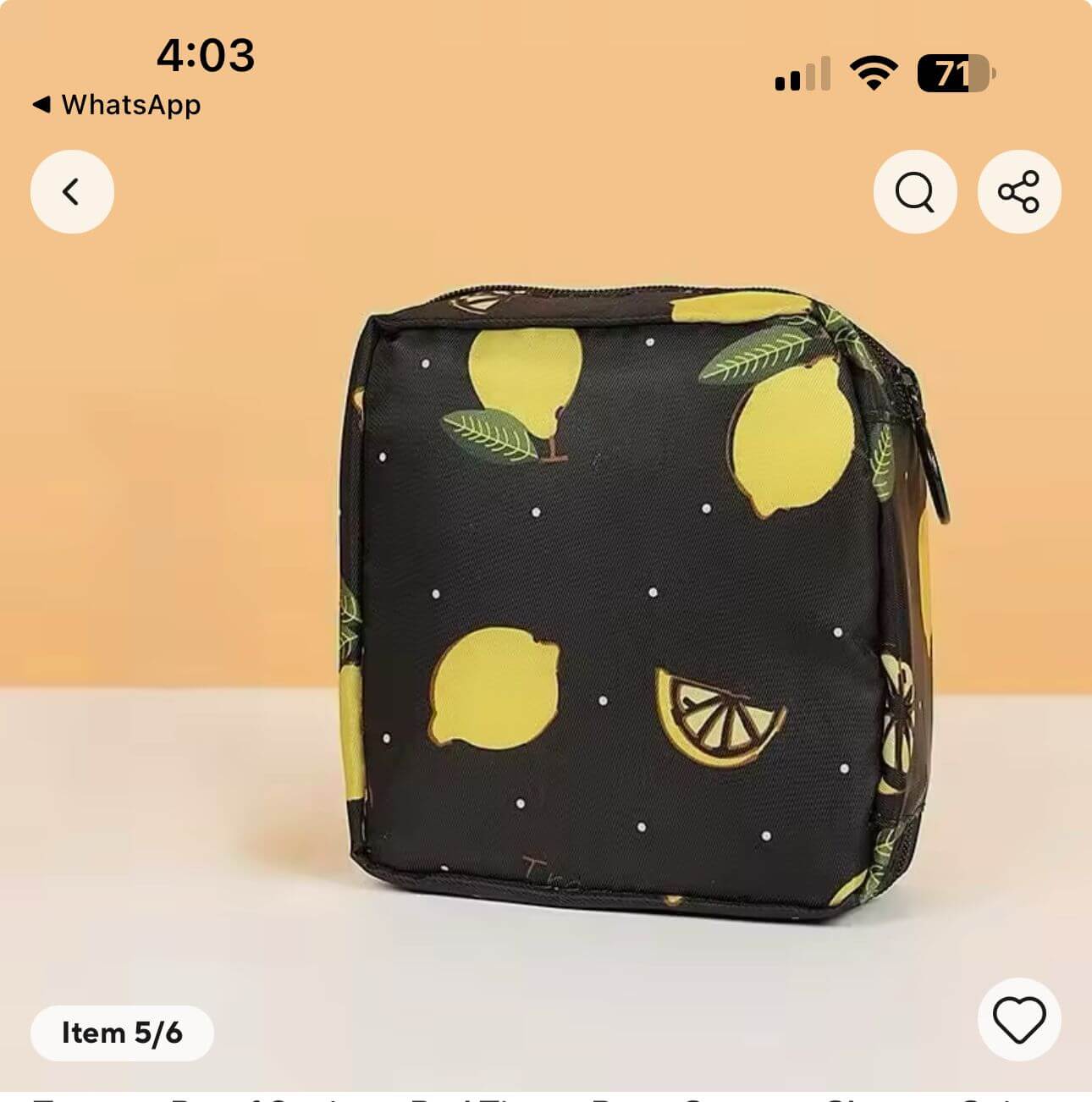 Travel Friendly Sanitary Napkin Bag