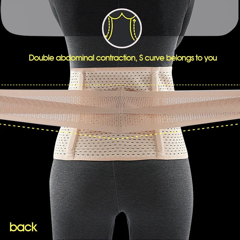 SilkeSoft Postpartum Belly Band – Breathable Postnatal Recovery Girdle for Belly, Waist & Back Support (C-Section & Natural Birth Friendly)