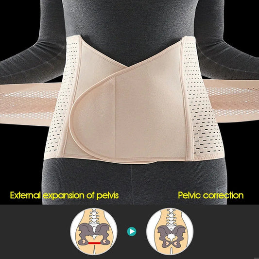 SilkeSoft Postpartum Belly Band – Breathable Postnatal Recovery Girdle for Belly, Waist & Back Support (C-Section & Natural Birth Friendly)