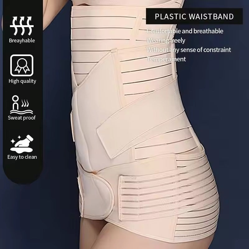 Buy 1 Postpartum Belt & get 1 Nursing pad free- After Delivery Support Recovery | Body Shaper Belt for Women for After Birth Postnatal C-section | Waist Pelvis Shapewear Wrap Postpartum Girdle 3830-16
