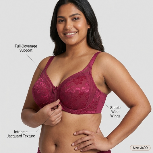 SilkeSoft Crimson Bloom™ Wireless Bra