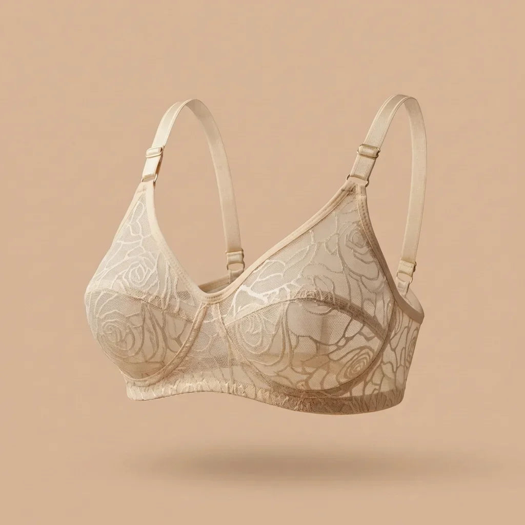 Soft Floral Lace Bra