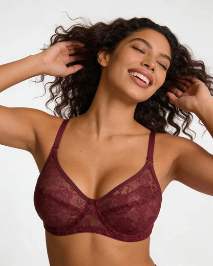 Soft Floral Lace Bra