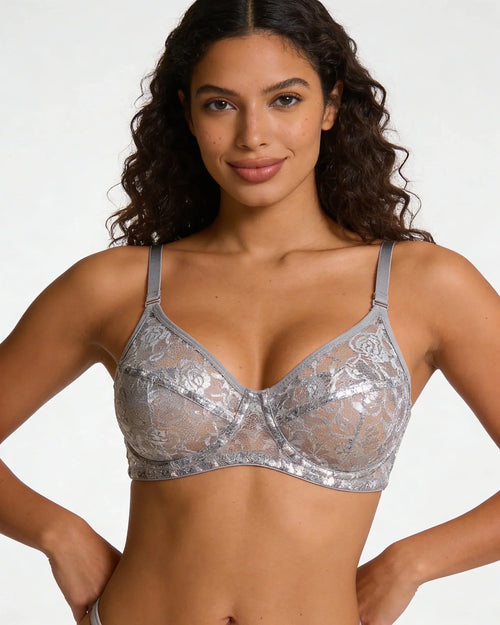 Soft Floral Lace Bra